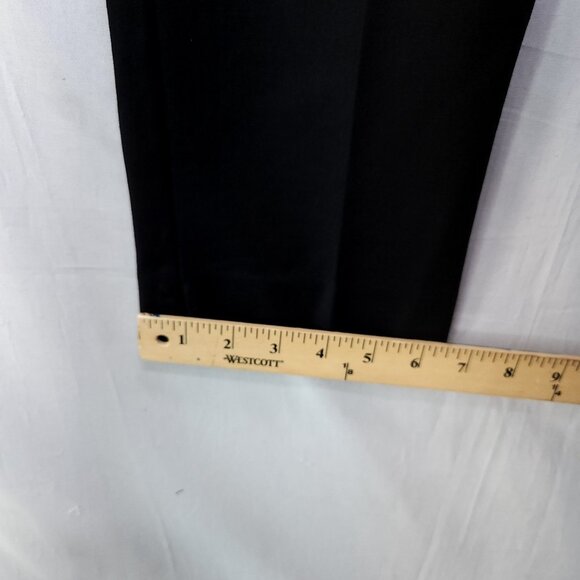 Boden Dress Pants Womens 6 Regular Straight Leg Pockets Slit Hem Black - Picture 10 of 15